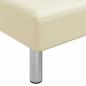 Preview: Chaiselongue Creme Kunstleder