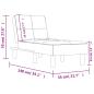 Preview: Chaiselongue Creme Kunstleder