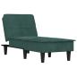 Preview: Chaiselongue Dunkelgrün Samt