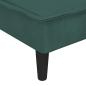 Preview: Chaiselongue Dunkelgrün Samt