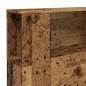 Preview: Bett-Kopfteil mit Ablagen Altholz-Optik 200x18,5x102,5 cm