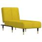 Preview: Chaiselongue Gelb Samt