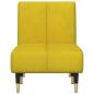 Preview: Chaiselongue Gelb Samt