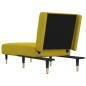 Preview: Chaiselongue Gelb Samt