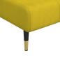 Preview: Chaiselongue Gelb Samt