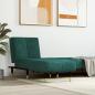 Preview: ARDEBO.de - Chaiselongue Dunkelgrün Samt