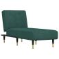Preview: Chaiselongue Dunkelgrün Samt