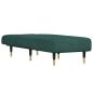 Preview: Chaiselongue Dunkelgrün Samt