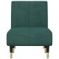 Preview: Chaiselongue Dunkelgrün Samt