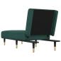 Preview: Chaiselongue Dunkelgrün Samt