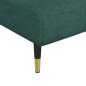 Preview: Chaiselongue Dunkelgrün Samt