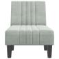 Preview: Chaiselongue Hellgrau Samt