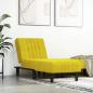 Preview: ARDEBO.de - Chaiselongue Gelb Samt