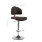 Preview: Barhocker Braun Kunstleder