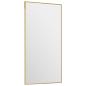 Preview: Türspiegel Golden 30x60 cm Glas und Aluminium