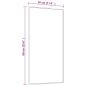 Preview: Türspiegel Golden 30x60 cm Glas und Aluminium
