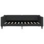 Preview: Tagesbett Ausziehbar Schwarz 90x190 cm Stoff