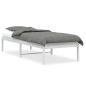Preview: Bettgestell Metall Weiß 75x190 cm