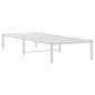 Preview: Bettgestell Metall Weiß 75x190 cm