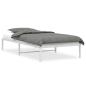 Preview: Bettgestell Metall Weiß 100x200 cm