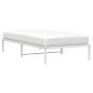 Preview: Bettgestell Metall Weiß 100x200 cm