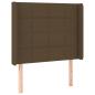 Preview: Boxspringbett mit Matratze & LED Dunkelbraun 80x200 cm Stoff