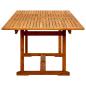 Preview: Garten-Esstisch (160-240)x100x75 cm Massivholz Akazie