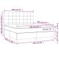 Preview: Boxspringbett mit Matratze Dunkelbraun 160x200 cm Stoff