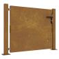 Preview: Gartentor 105x80 cm Cortenstahl