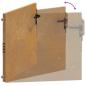 Preview: Gartentor 105x80 cm Cortenstahl