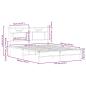 Preview: Bettgestell ohne Matratze Braun Eiche 140x190 cm Holzwerkstoff