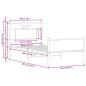 Preview: Bettgestell ohne Matratze Braun Eiche 90x200 cm Holzwerkstoff
