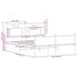 Preview: Bettgestell ohne Matratze Braun Eiche 137x190 cm Holzwerkstoff