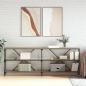 Preview: ARDEBO.de - Konsolentisch Sonoma-Eiche 200x30x75 cm Holzwerkstoff und Eisen