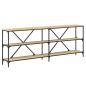 Preview: Konsolentisch Sonoma-Eiche 200x30x75 cm Holzwerkstoff und Eisen