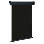 Preview: ARDEBO.de - Balkon-Seitenmarkise 125x250 cm Schwarz