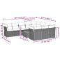 Preview: 11-tlg. Garten-Sofagarnitur mit Kissen Grau Poly Rattan