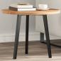 Preview: ARDEBO.de - Tischplatte Rund Ø50x2 cm Massivholz Akazie