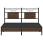 Preview: Bettgestell ohne Matratze Braun Eiche 140x200 cm Holzwerkstoff