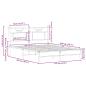 Preview: Bettgestell ohne Matratze Braun Eiche 140x200 cm Holzwerkstoff