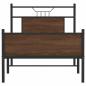 Preview: Bettgestell ohne Matratze Braun Eiche 90x190 cm Holzwerkstoff