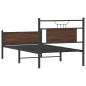 Preview: Bettgestell ohne Matratze Braun Eiche 90x190 cm Holzwerkstoff