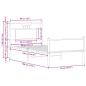 Preview: Bettgestell ohne Matratze Braun Eiche 90x190 cm Holzwerkstoff