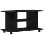 Preview: TV-Schrank mit Rollen Schwarz Eichen-Optik 80x40x45 cm