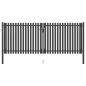 Preview: ARDEBO.de - Gartentor Stahl 4x1,7 m Anthrazit