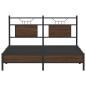 Preview: Bettgestell ohne Matratze Braun Eiche 150x200 cm Holzwerkstoff
