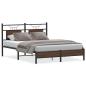 Preview: Bettgestell ohne Matratze Braun Eiche 137x190 cm Holzwerkstoff