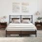 Preview: Bettgestell ohne Matratze Braun Eiche 137x190 cm Holzwerkstoff