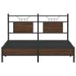 Preview: Bettgestell ohne Matratze Braun Eiche 137x190 cm Holzwerkstoff