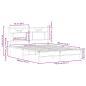 Preview: Bettgestell ohne Matratze Braun Eiche 137x190 cm Holzwerkstoff